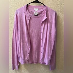 J. Crew Sweater Shell & Classic Cardigan Set